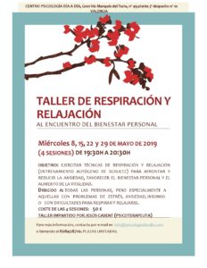 Taller Respiracion y Relajacion Mayo 2019